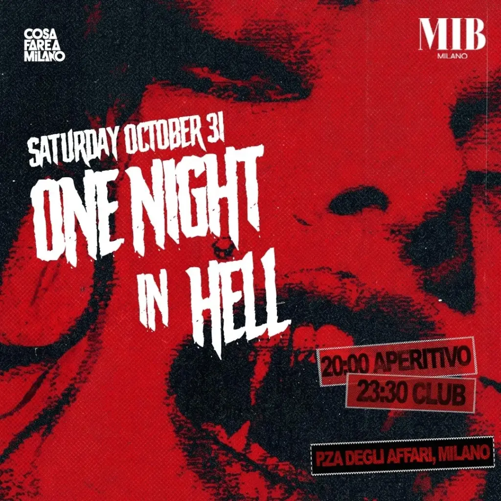 Halloween 2026 MIB Milano – ONE NIGHT IN HELL